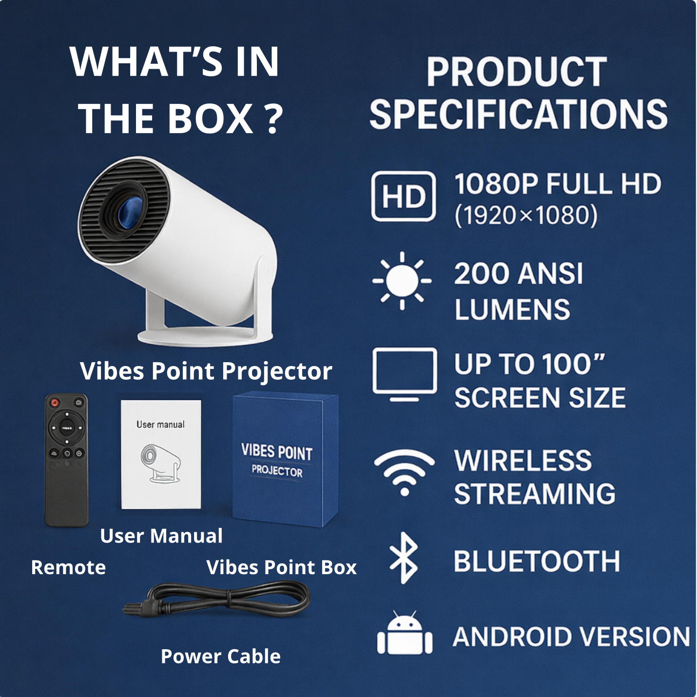 Vibes Point™ Projector